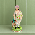 RARE Early 19th Century Staffordshire Figure Lady Gardening Obadiah Sherratt C 1800