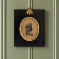 18th Century Portrait Silhouette Lady High Hair Cap Georgian Era C 1795