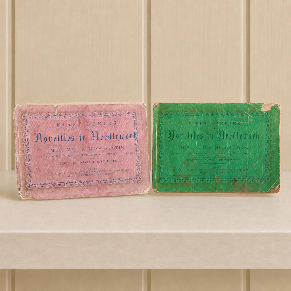Rare 1860s Needlework Books Mrs Mee & Miss Austin Victorian Craft