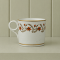 19th Century New Hall Porcelain Coffee Can Cup Trailing Flowers Circa 1810 Regency