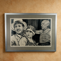 Eric Scott Graphite Drawing Picasso & Paper Moon Cast Framed