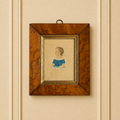 Antique Folk Art Painting Child Portrait Circa 1835