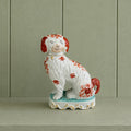 RARE Staffordshire Figure Pipe Smoking Dog Spaniel C 1870 AF