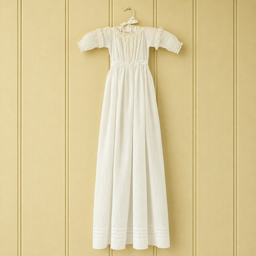 Antique Regency Christening Gown With Provenance English C 1800 AF