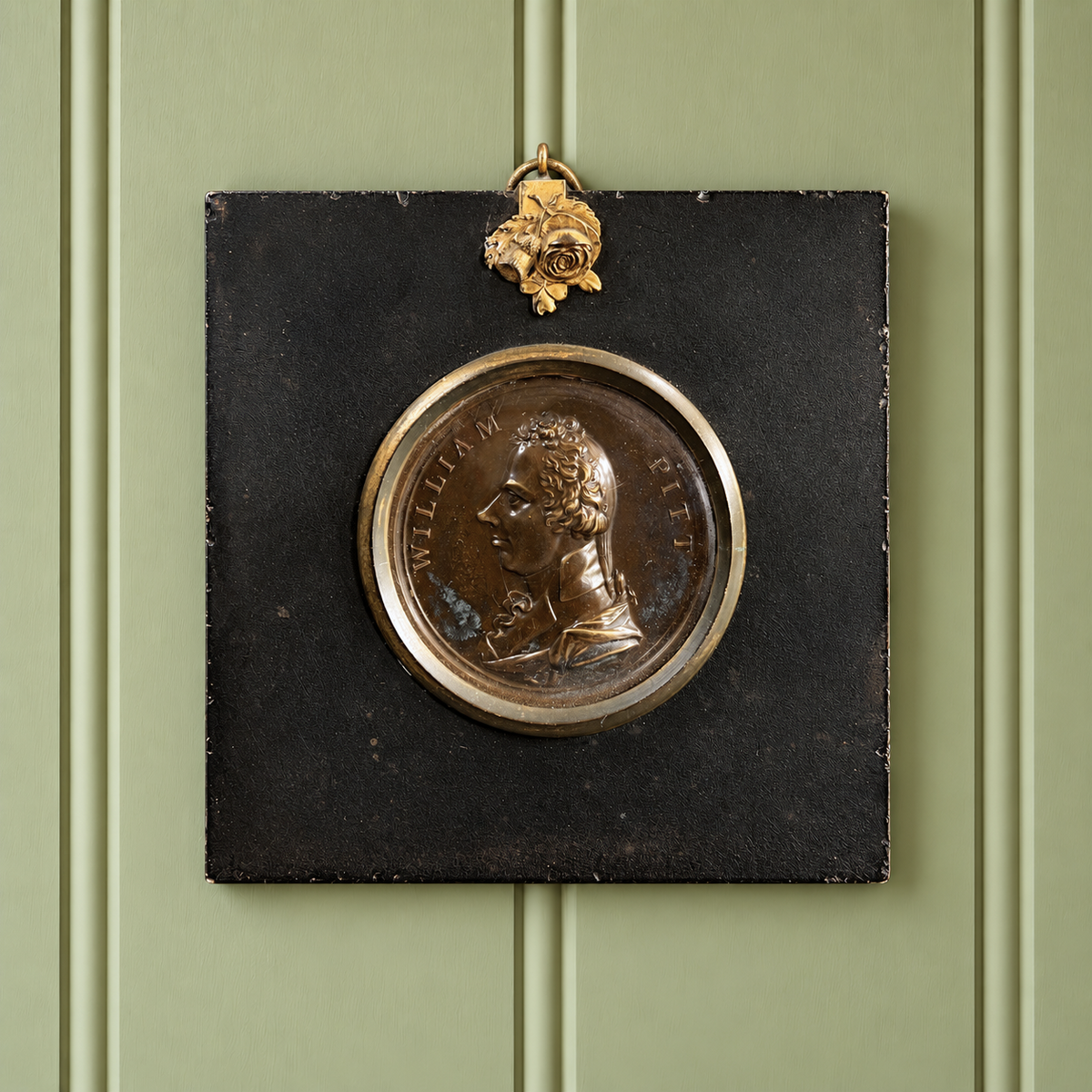 Georgian Commemorative Portrait Plaque William Pitt British PM C 1806