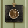 19th Century Portrait Plaque Lord Nelson Battle Of Trafalgar Naval History 1805
