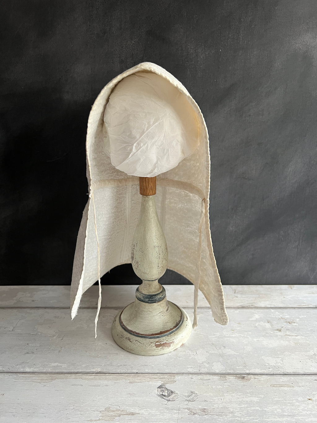 19th Century Childs Sun Bonnet Piqué Marcella Cotton Circa 1820