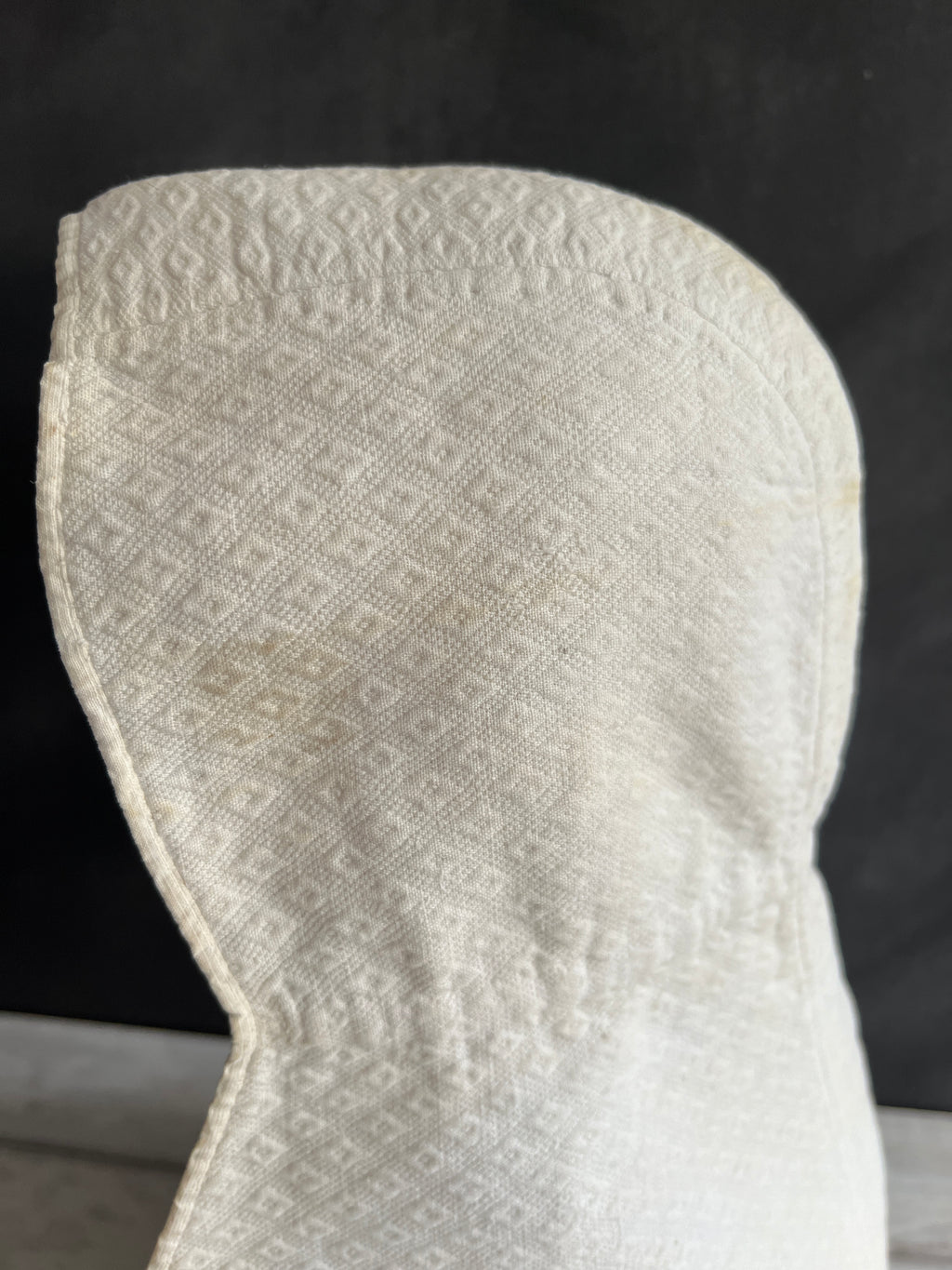 19th Century Childs Sun Bonnet Piqué Marcella Cotton Circa 1820