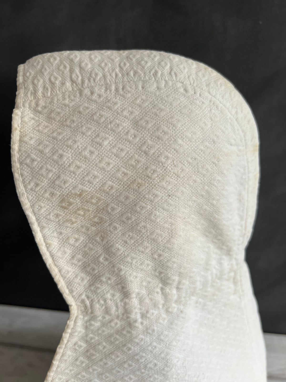 19th Century Childs Sun Bonnet Piqué Marcella Cotton Circa 1820