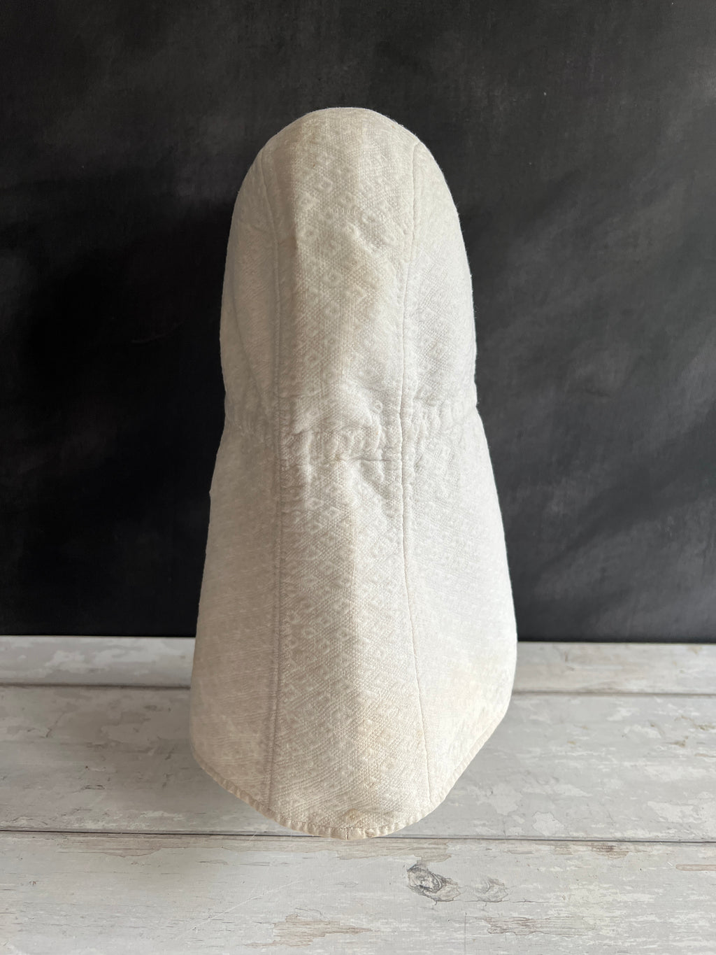 19th Century Childs Sun Bonnet Piqué Marcella Cotton Circa 1820