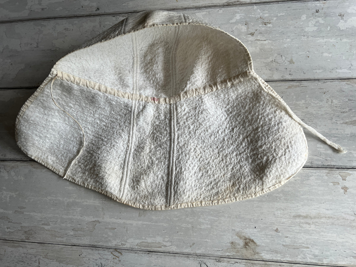 19th Century Childs Sun Bonnet Piqué Marcella Cotton Circa 1820