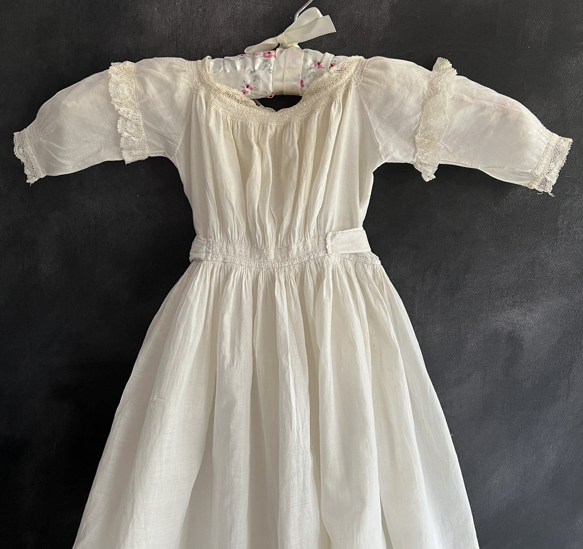 Antique Regency Christening Gown With Provenance English C 1800 AF