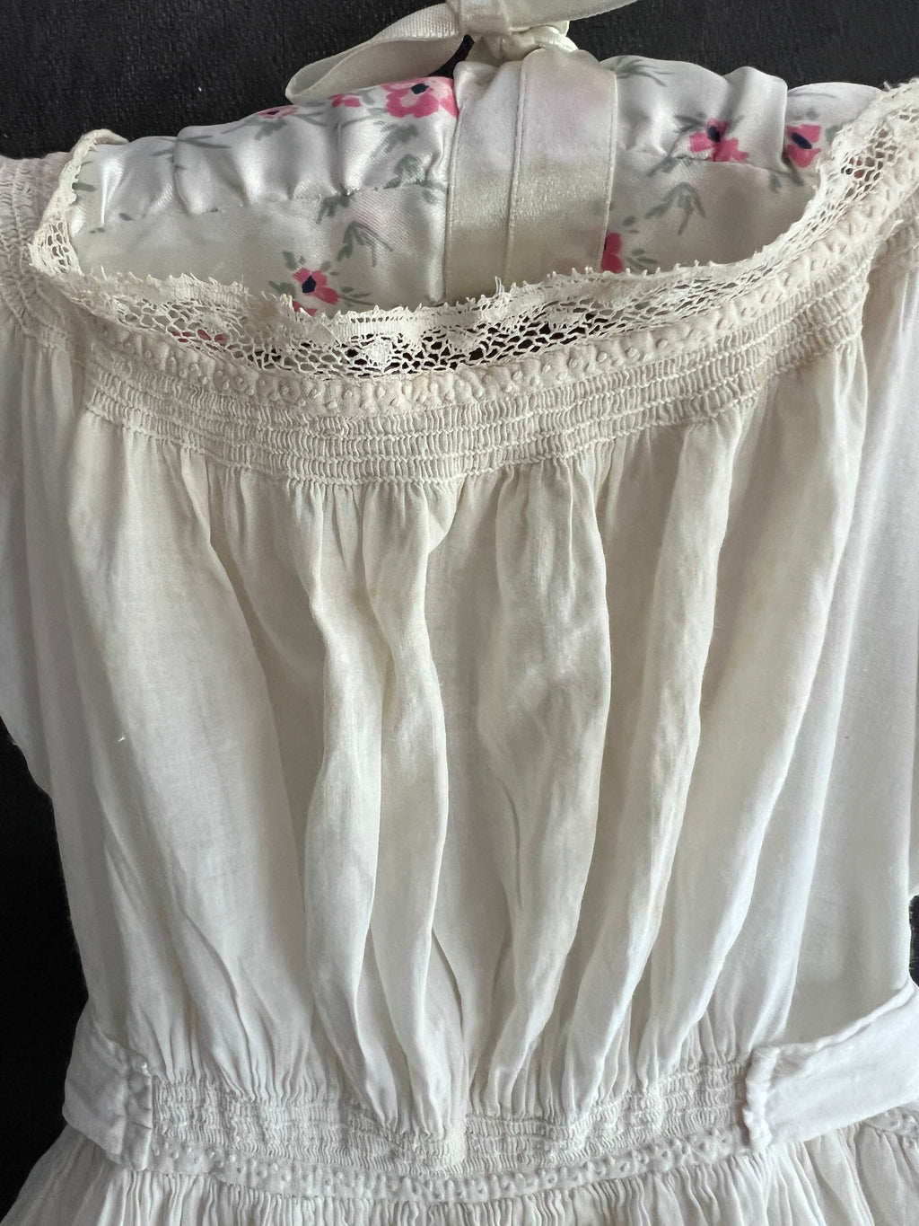Antique Regency Christening Gown With Provenance English C 1800 AF