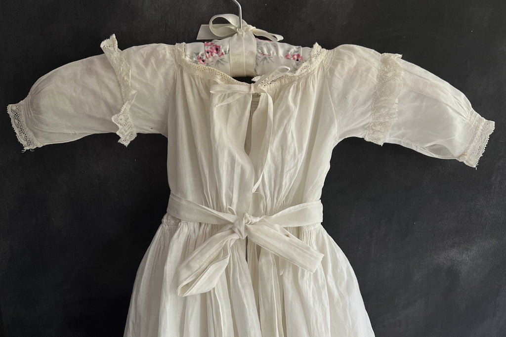 Antique Regency Christening Gown With Provenance English C 1800 AF