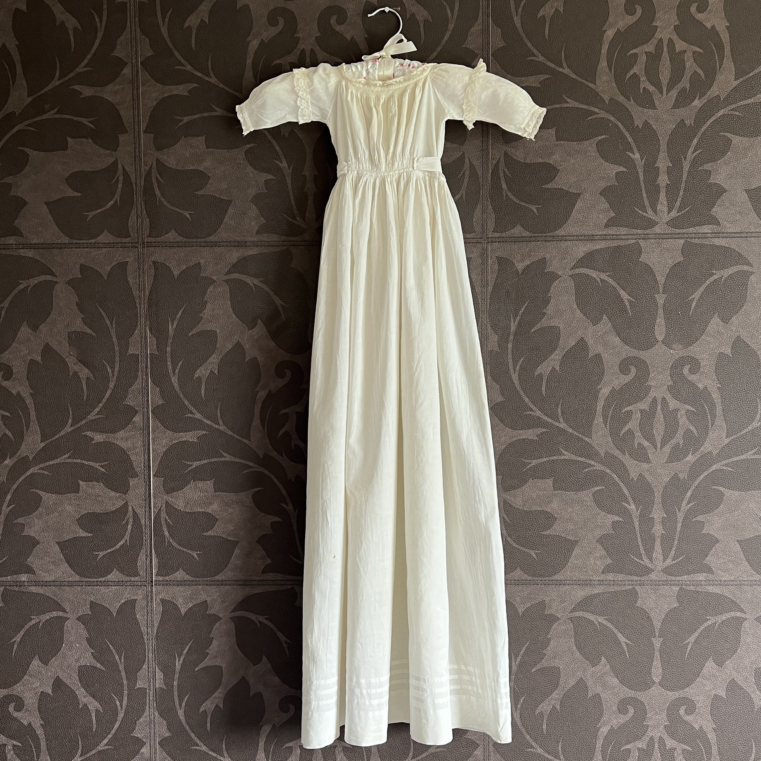 Antique Regency Christening Gown With Provenance English C 1800 AF