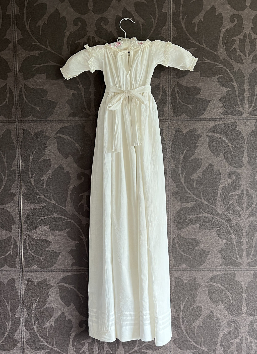 Antique Regency Christening Gown With Provenance English C 1800 AF