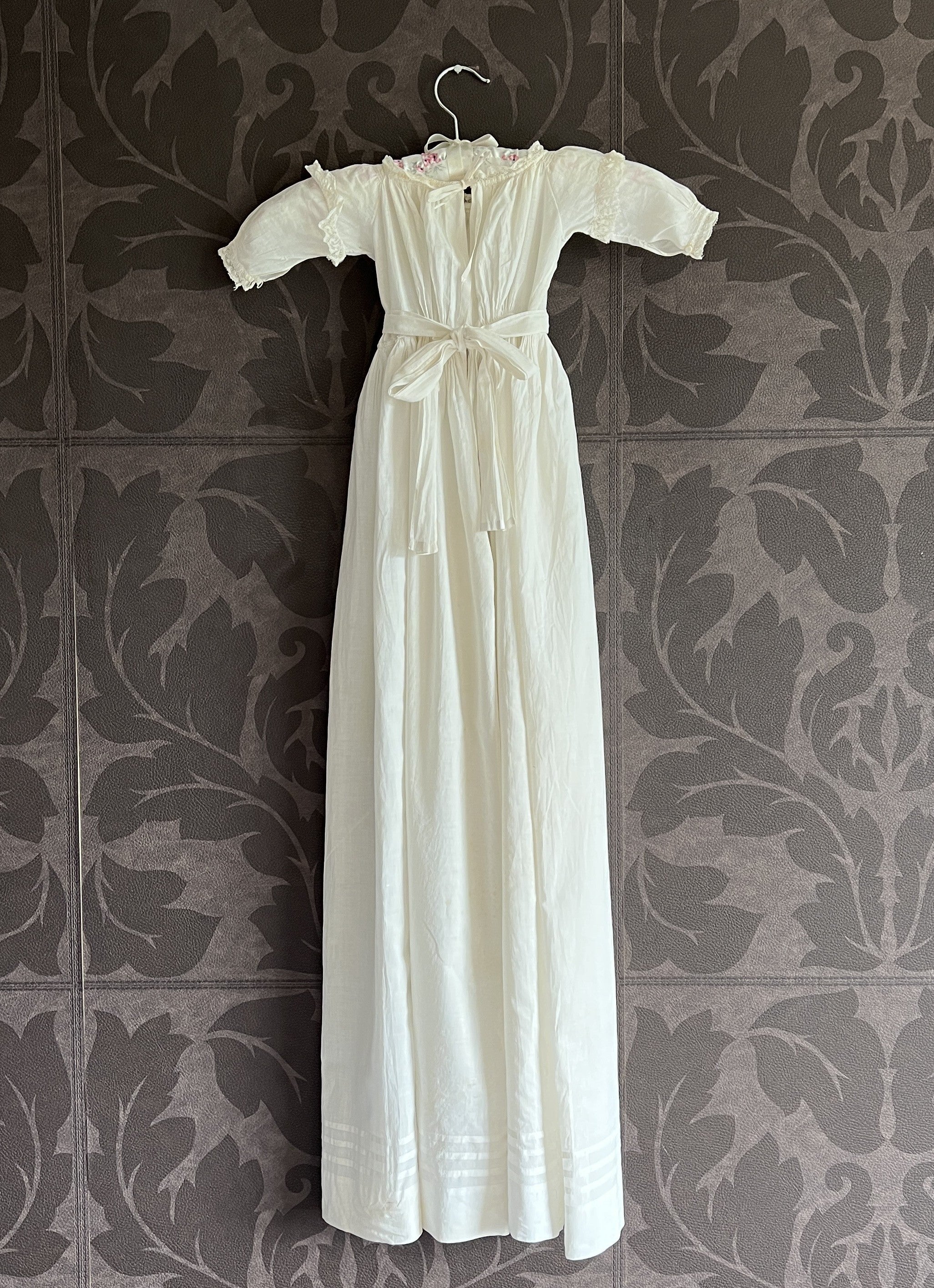 Antique Regency Christening Gown With Provenance English C 1800 AF