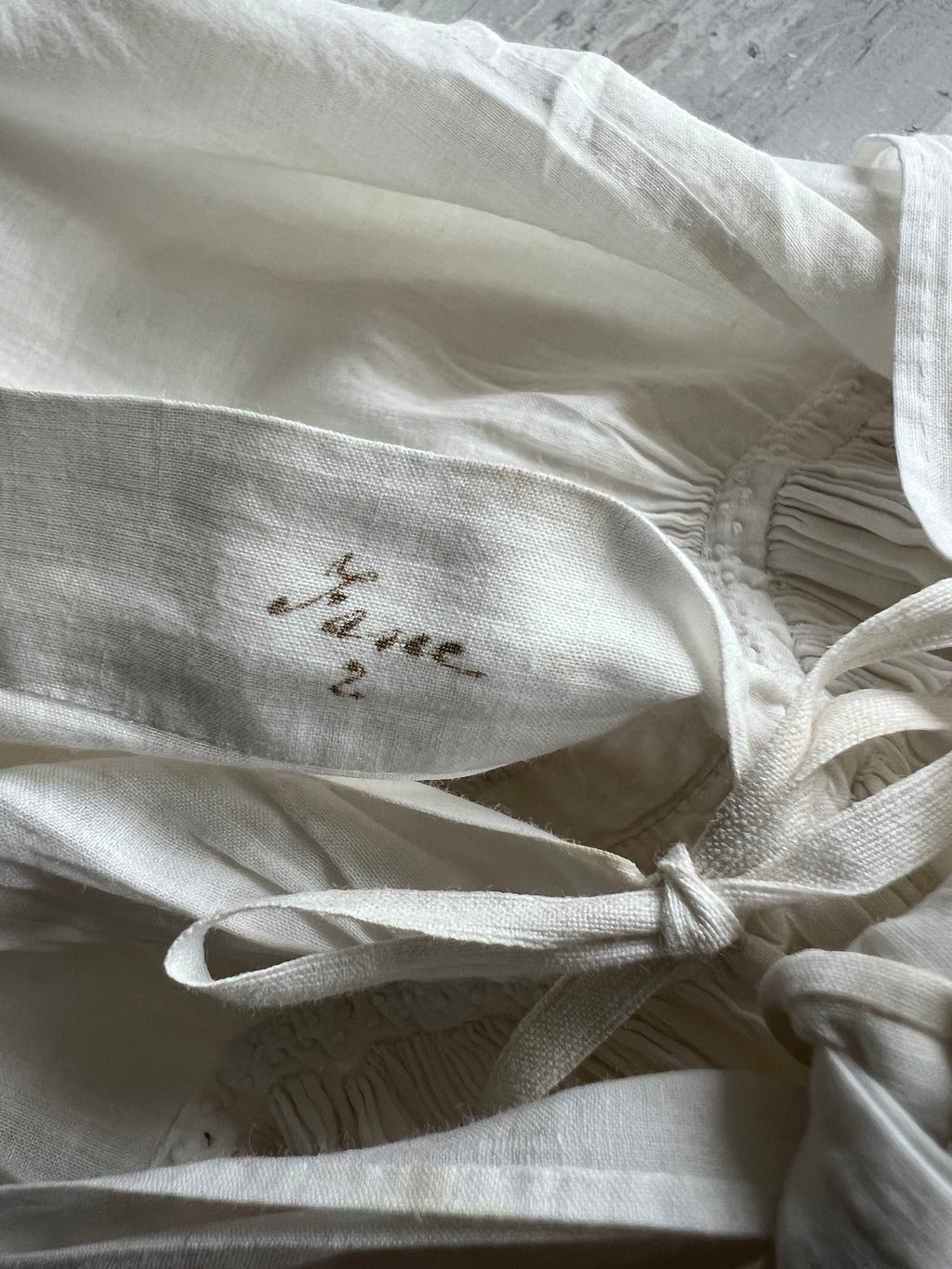 Antique Regency Christening Gown With Provenance English C 1800 AF