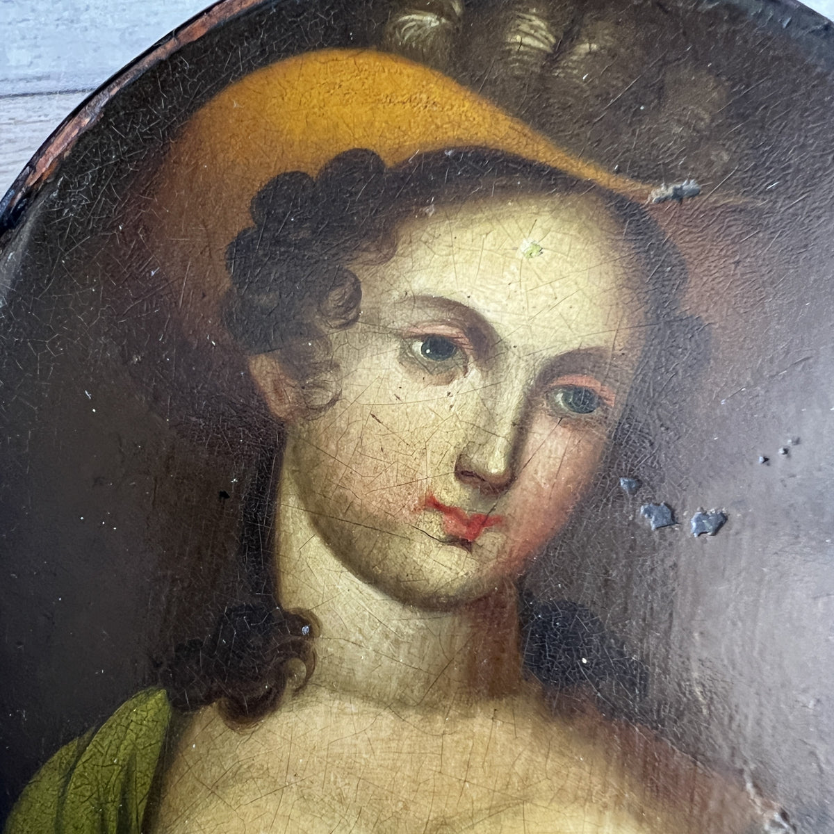Snuff Box Stobwasser Quality Titled Angelika In Red Script C 1820