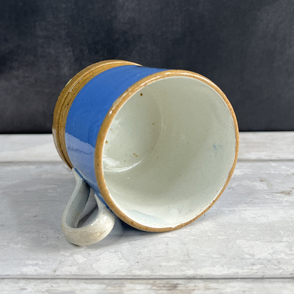 19th Century Child’s Nursery Ware Mug A Present For Ann Blue C 1820 Rare