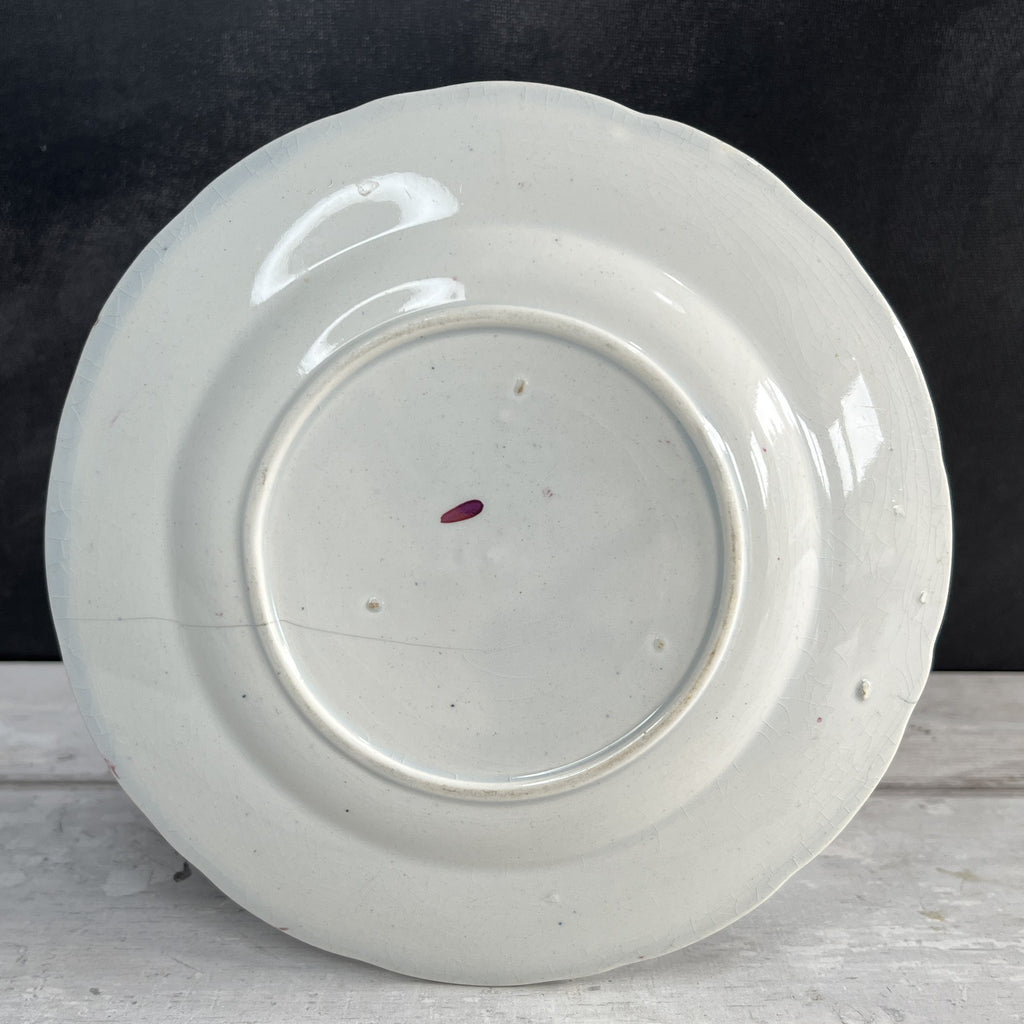 RARE Antique 19th Century Child’s Alphabet Nursery Ware Plate C 1820 AF