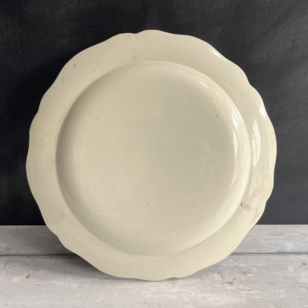 Antique 18th Century English Creamware Ship Plate Neale And Co Floral AF