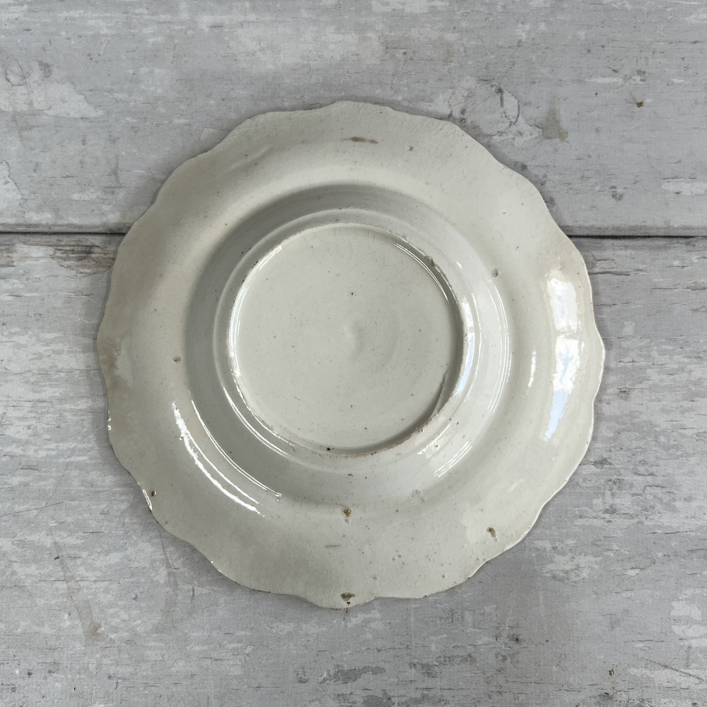Rare 19th Century Childs Nursery Ware Plate Obedience Lustre Ware C 1830