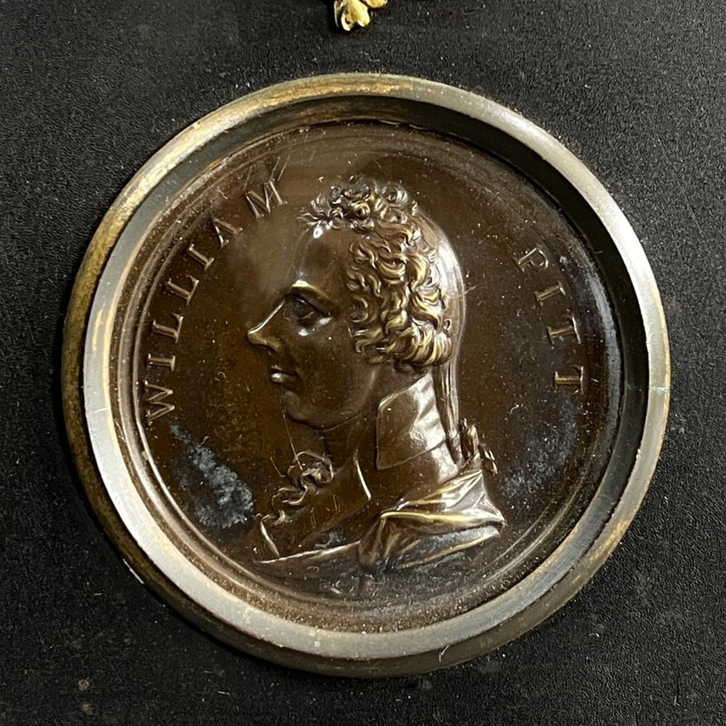 Georgian Commemorative Portrait Plaque William Pitt British PM C 1806