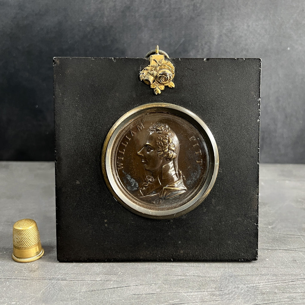 Georgian Commemorative Portrait Plaque William Pitt British PM C 1806