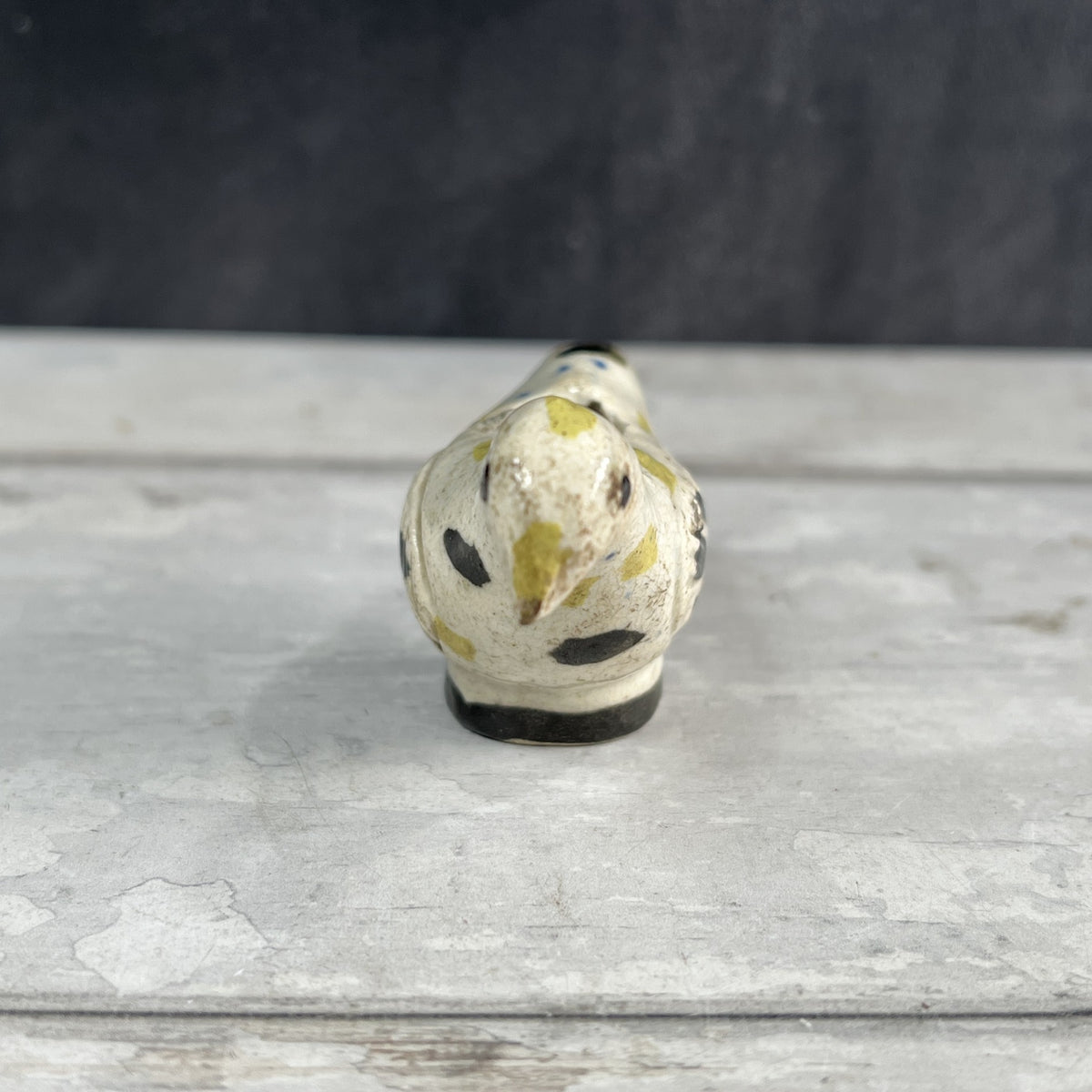 18th Century Prattware Bird Whistle Miniature Staffordshire Folk Art C 1790