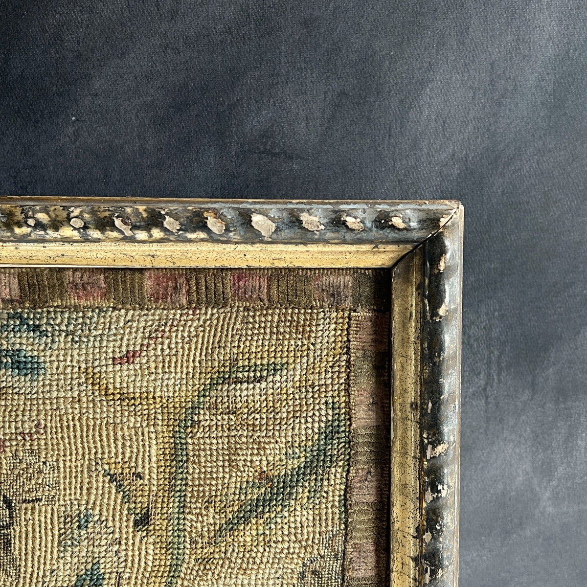 18th Century Needlework Canvas Work Picture Peacock Fruits English C 1740 AF