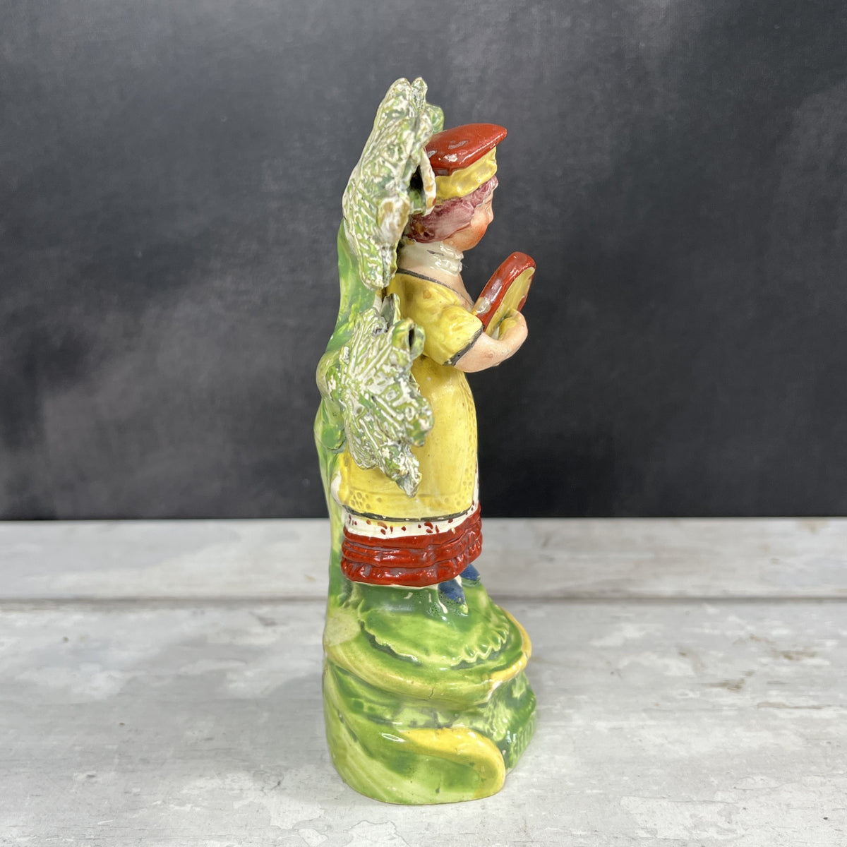 Early 19th Century Staffordshire Figure Show Woman Musician C 1800 AF Ex Oliver Sutton Antiques