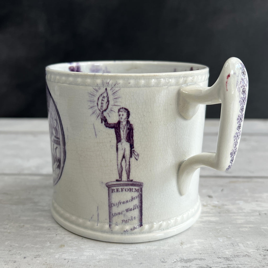 Antique Reform Mug King William IV Dissolution of Parliament Kings 1832