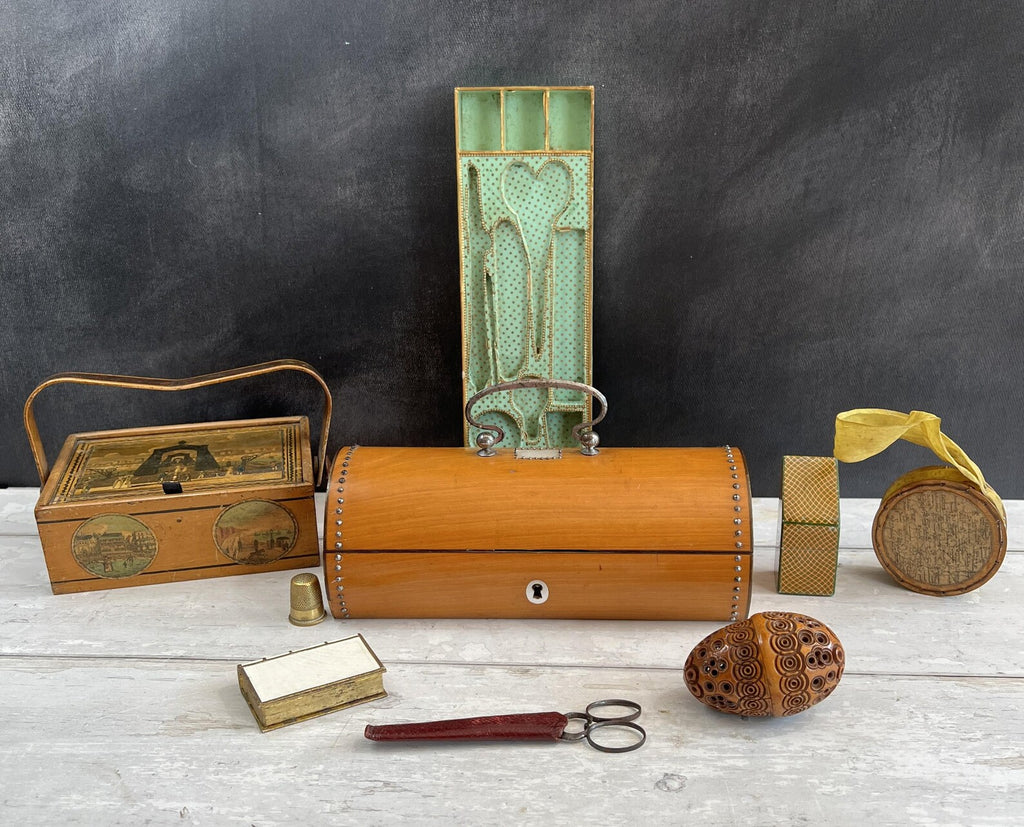 19th Century Palais Royal Sewing Box Tray Only Circa 1840