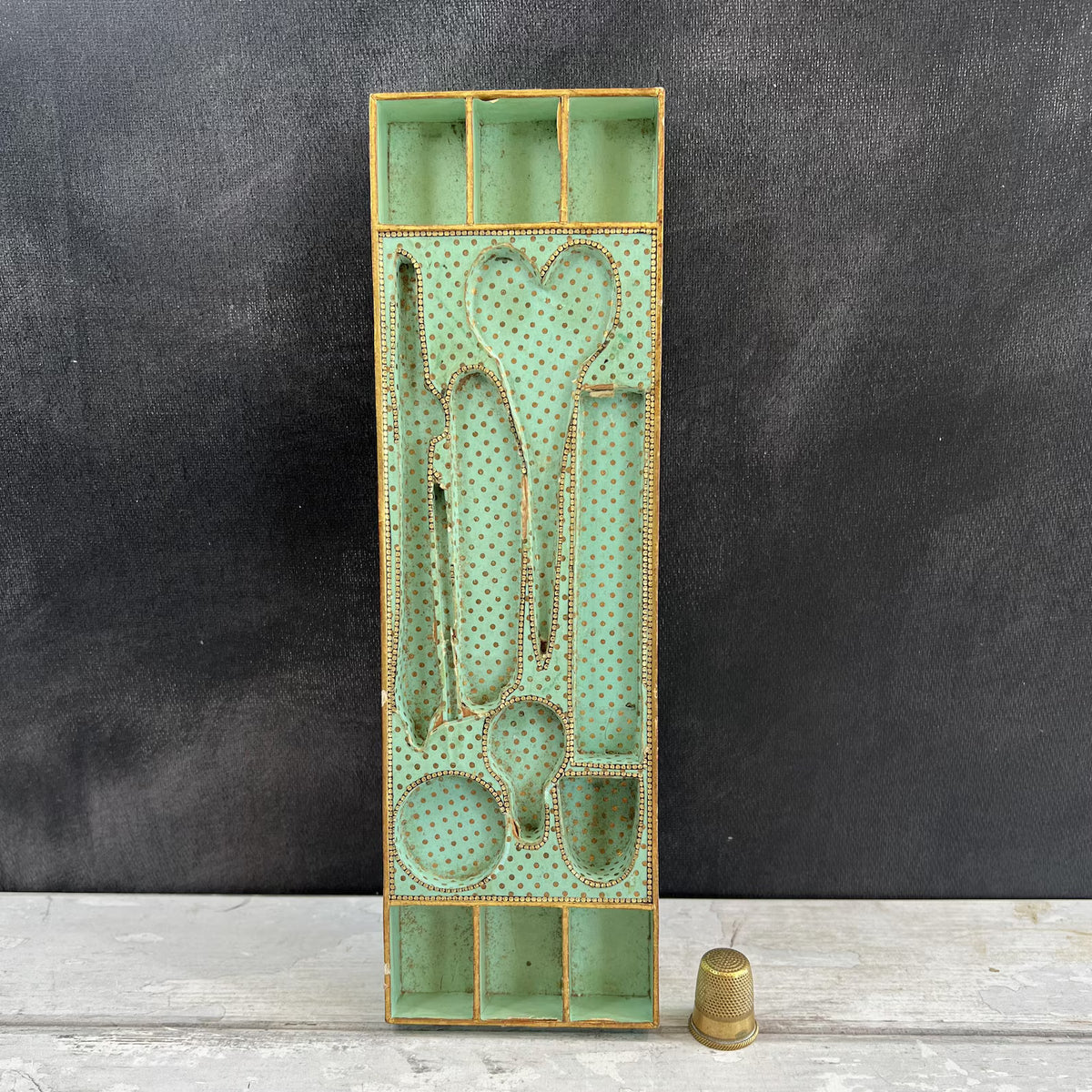 19th Century Palais Royal Sewing Box Tray Only Circa 1840