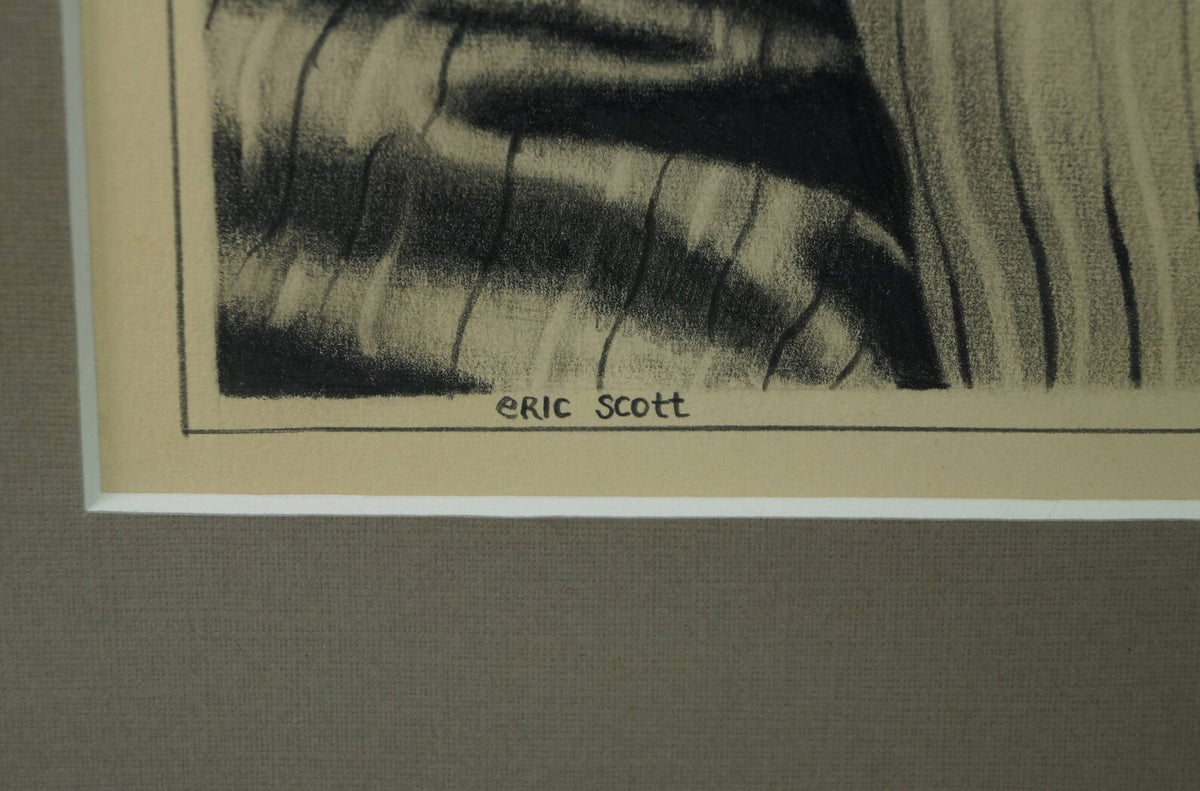 Eric Scott Graphite Drawing Picasso & Paper Moon Cast Framed