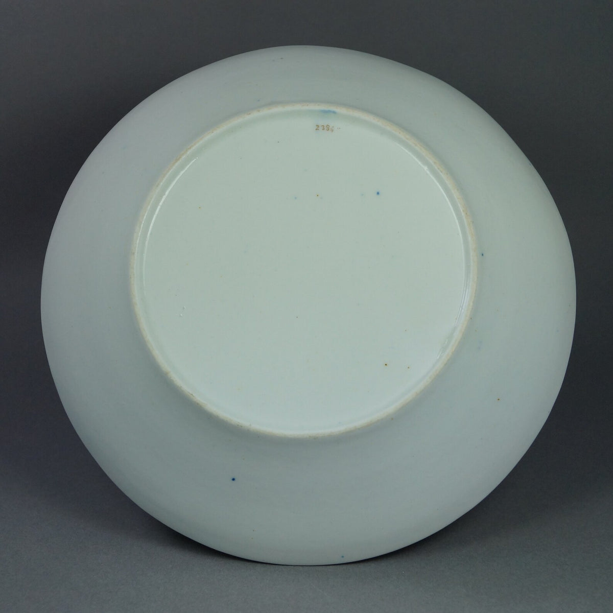 Antique English Porcelain Deep Plate Cobalt Blue Florals Regency Era Circa 1820