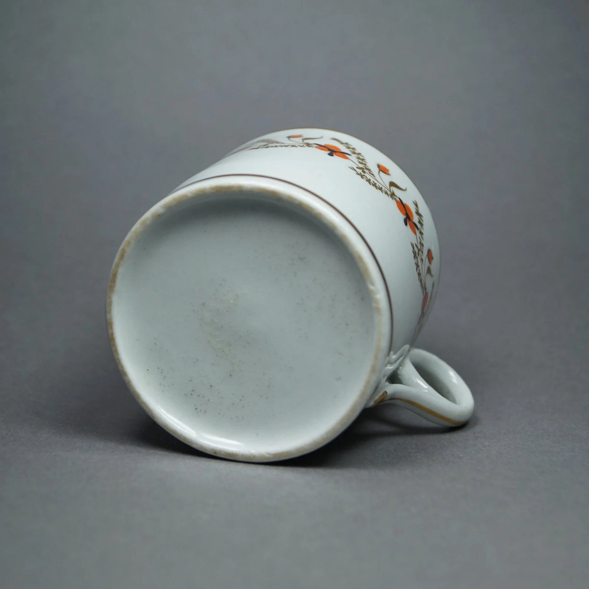 19th Century New Hall Porcelain Coffee Can Cup Trailing Flowers Circa 1810 Regency
