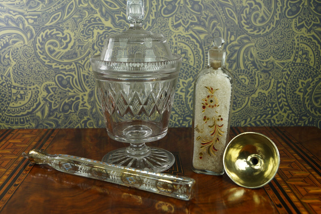 Antique Georgian Silver Gilt Lined Miniature Funnel For Perfume Scent Bottle Circa 1800