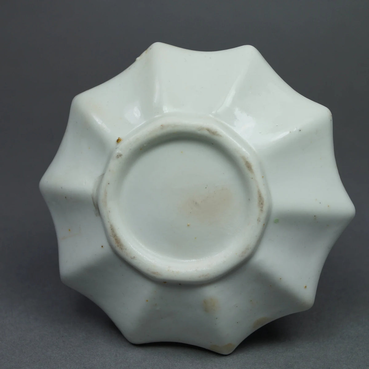 Regency Miniature Porcelain Scent Bottle/ Bud Vase Hand painted Floral Octagonal C 1815 AF