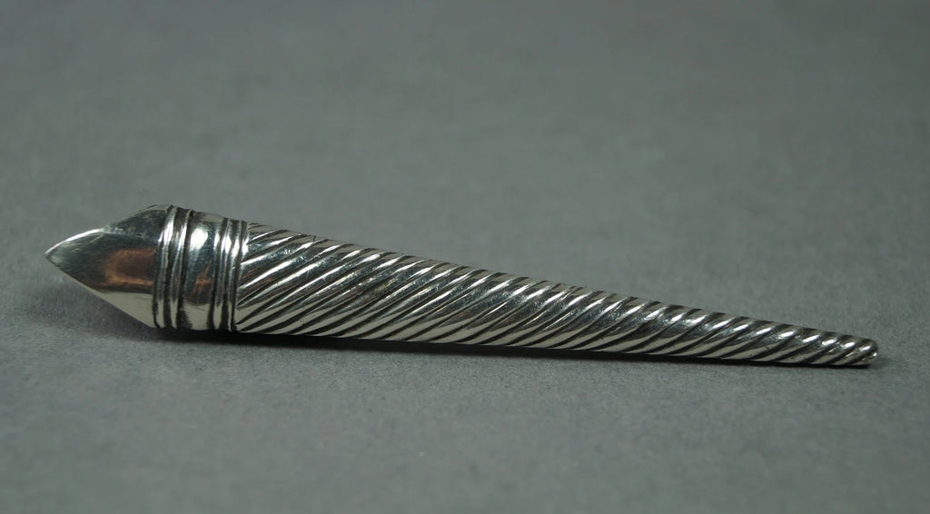Antique 19th Century Silver Scissor Blade Sheath Circa 1840