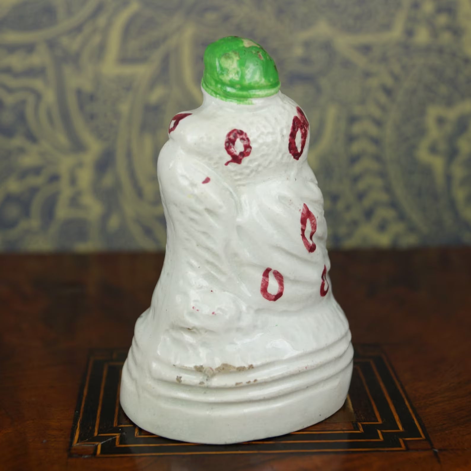 18th Century Staffordshire Pottery Figure Winter Allegory English Antique 1790s
