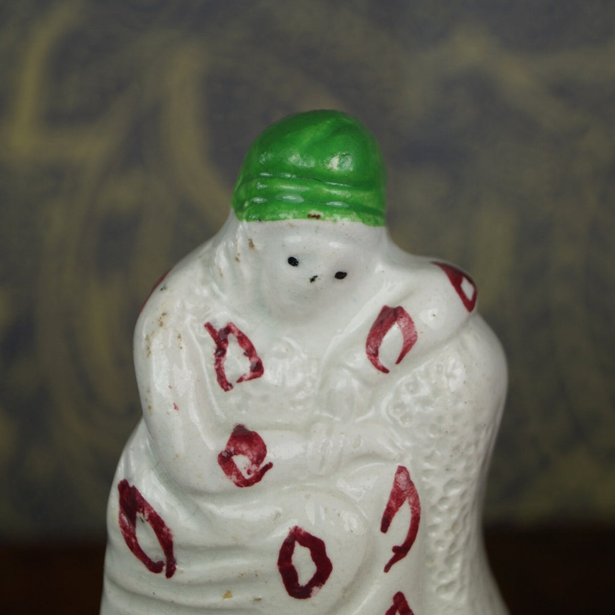 18th Century Staffordshire Pottery Figure Winter Allegory English Antique 1790s