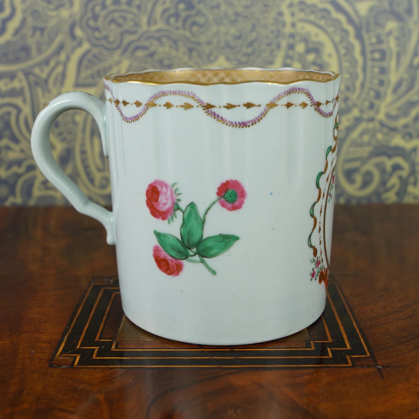 Rare Spode Armorial Coffee Can and Saucer Museum Quality C 1820