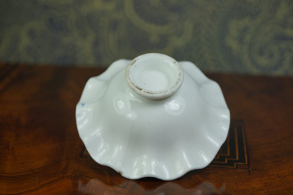 Antique 19th Century Miniature Toy Doll Fruit Bowl Pretty English Floral Porcelain AF