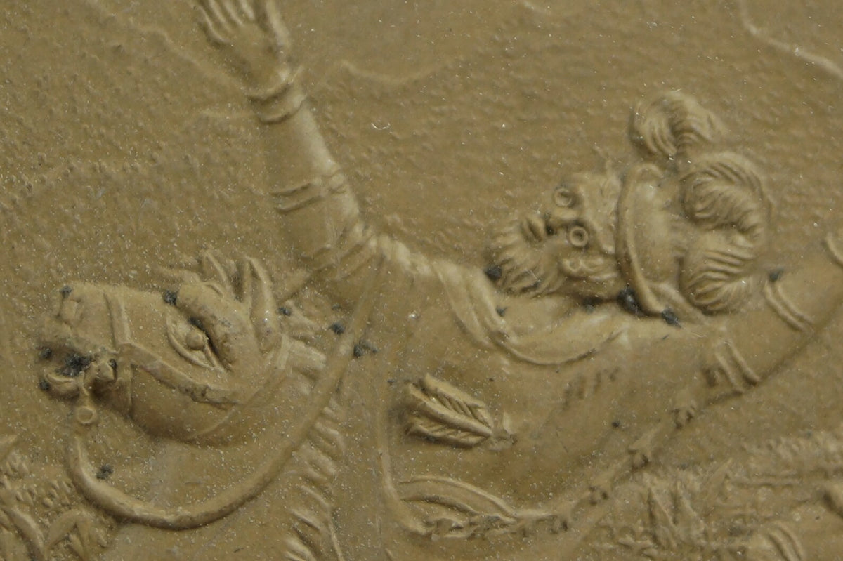 19th Century Miniature Relief Plaque The Death Of Gessler by William Tell Circa 1820
