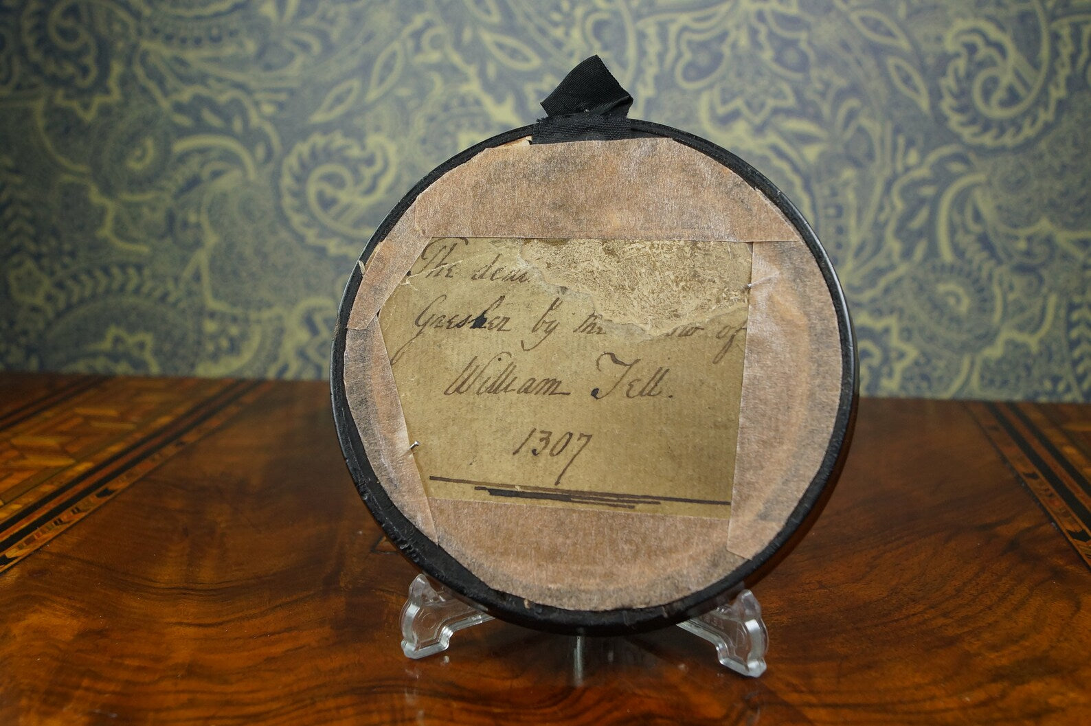 19th Century Miniature Relief Plaque The Death Of Gessler by William Tell Circa 1820