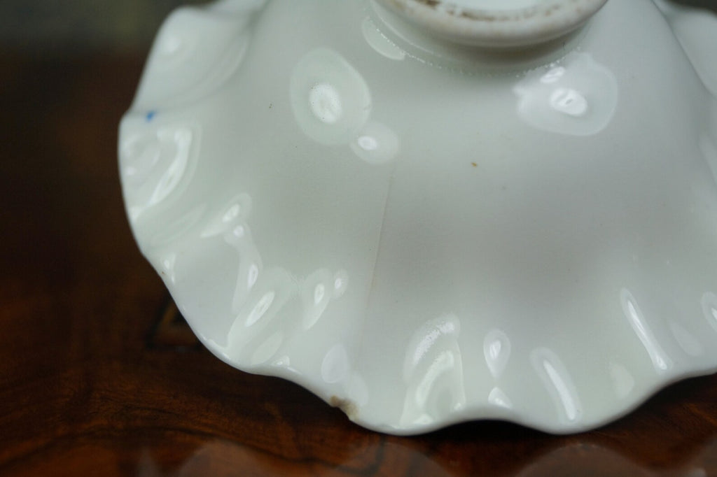 Antique 19th Century Miniature Toy Doll Fruit Bowl Pretty English Floral Porcelain AF