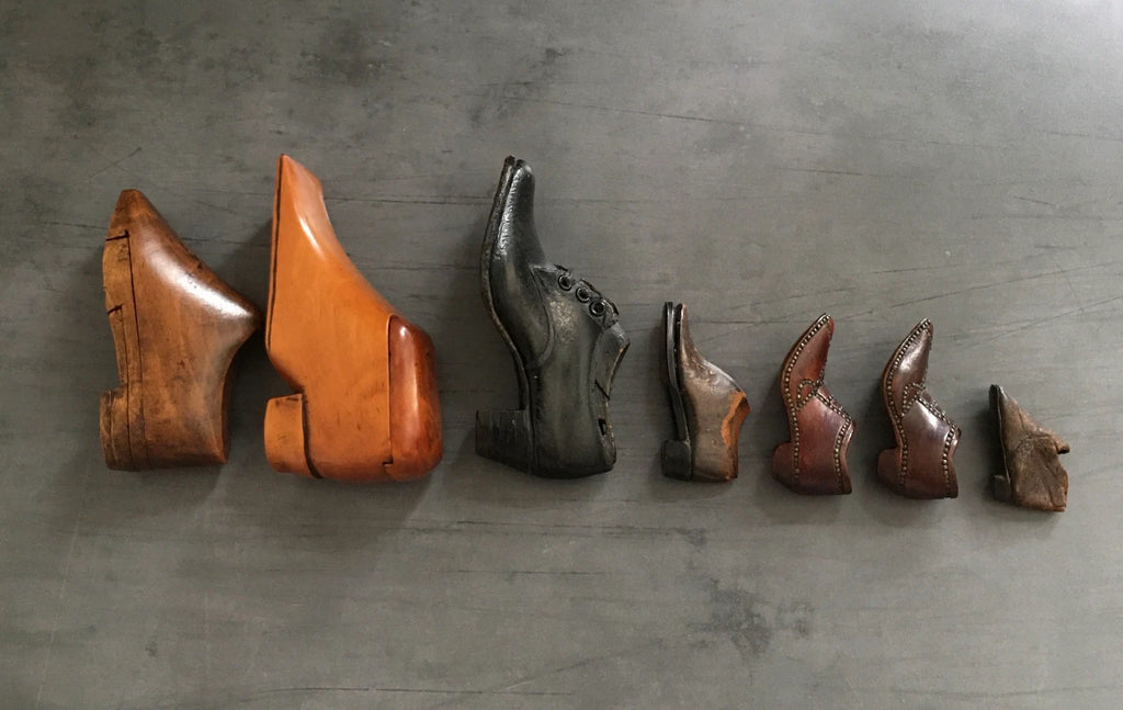RARE English 19th Century Miniature Shoe and Last Apprentice Cordwainer Item Circa 1855