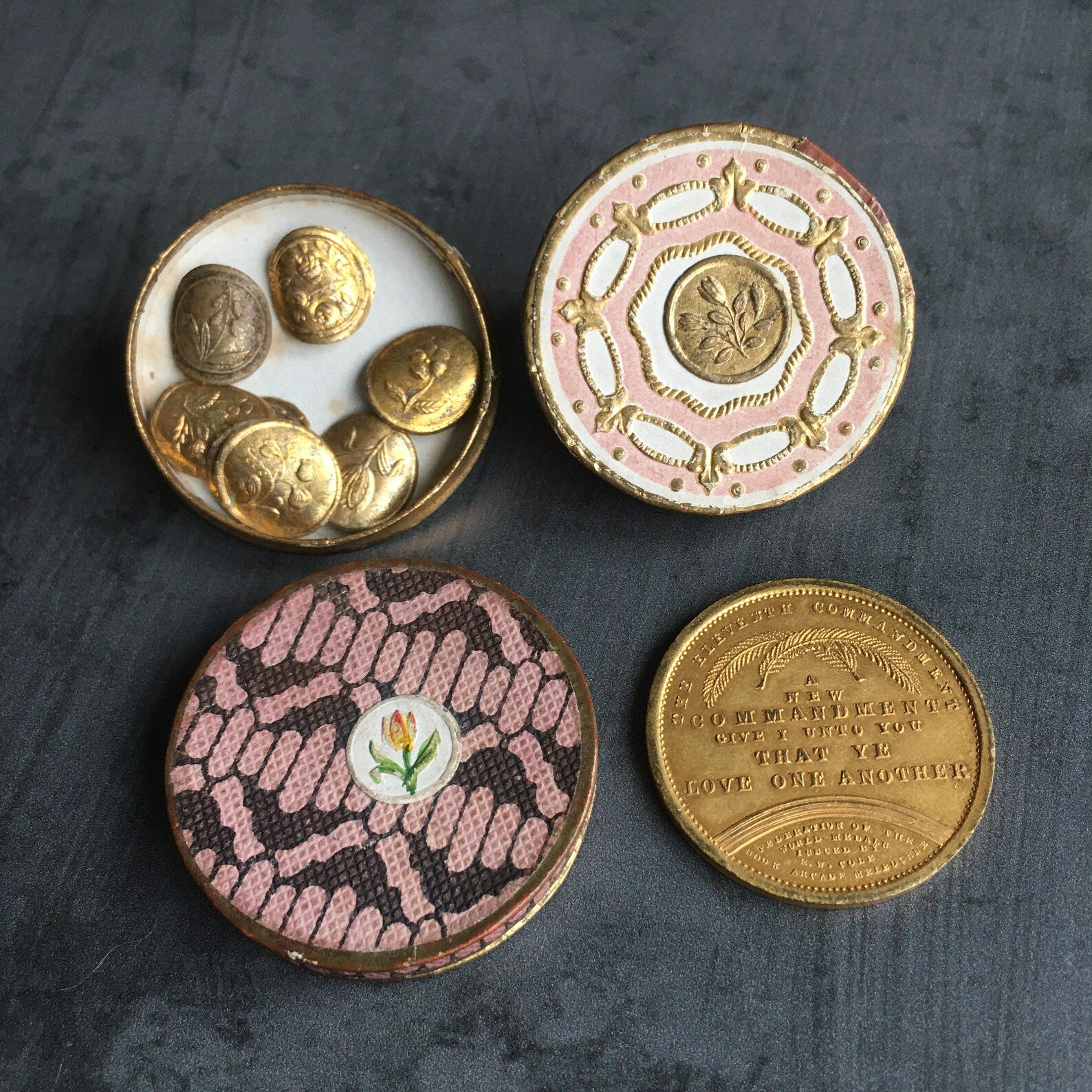 Antique Australian Gilt Bronze Medal E W Cole Circa 1885